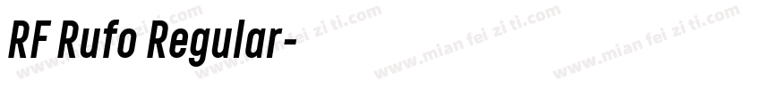 RF Rufo Regular字体转换